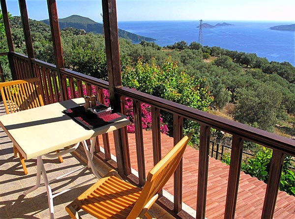 The terrace at G�l Baba House